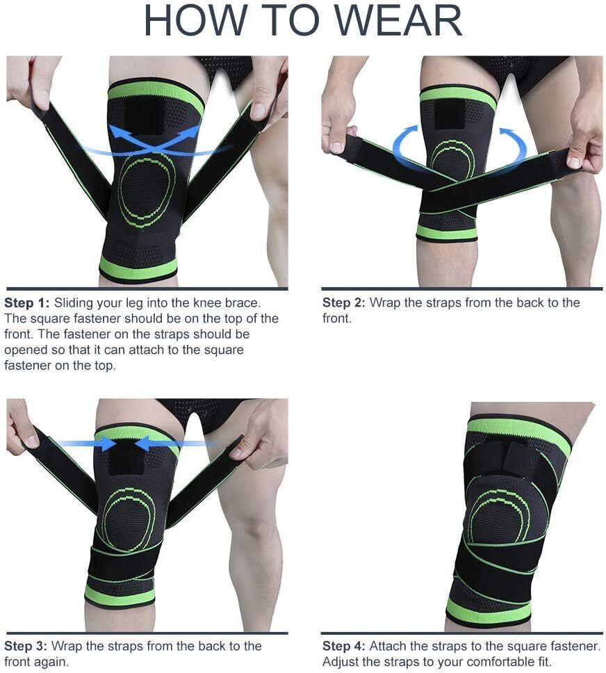 Knee Support Brace| Injury Knee Support Belt Pain Relief Belt